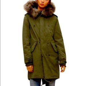 TNA olive Britannia military style parka